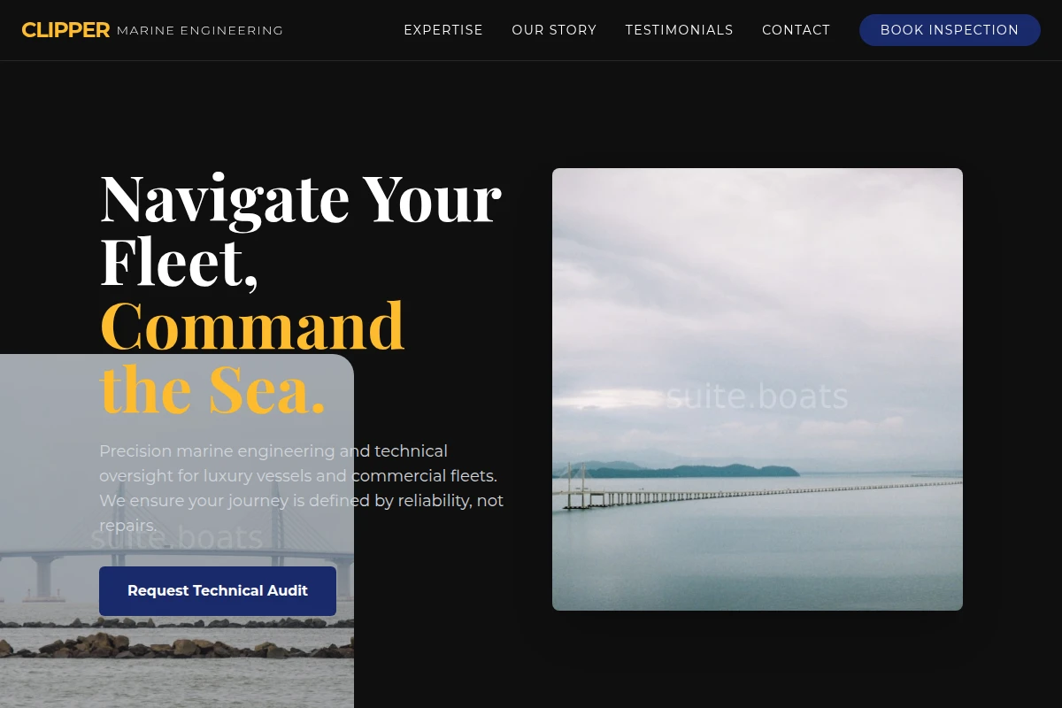 Premium Boating Website Design